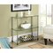 Convenience Concepts Designs2Go Classic Glass 3 Shelf Bookcase, Glass